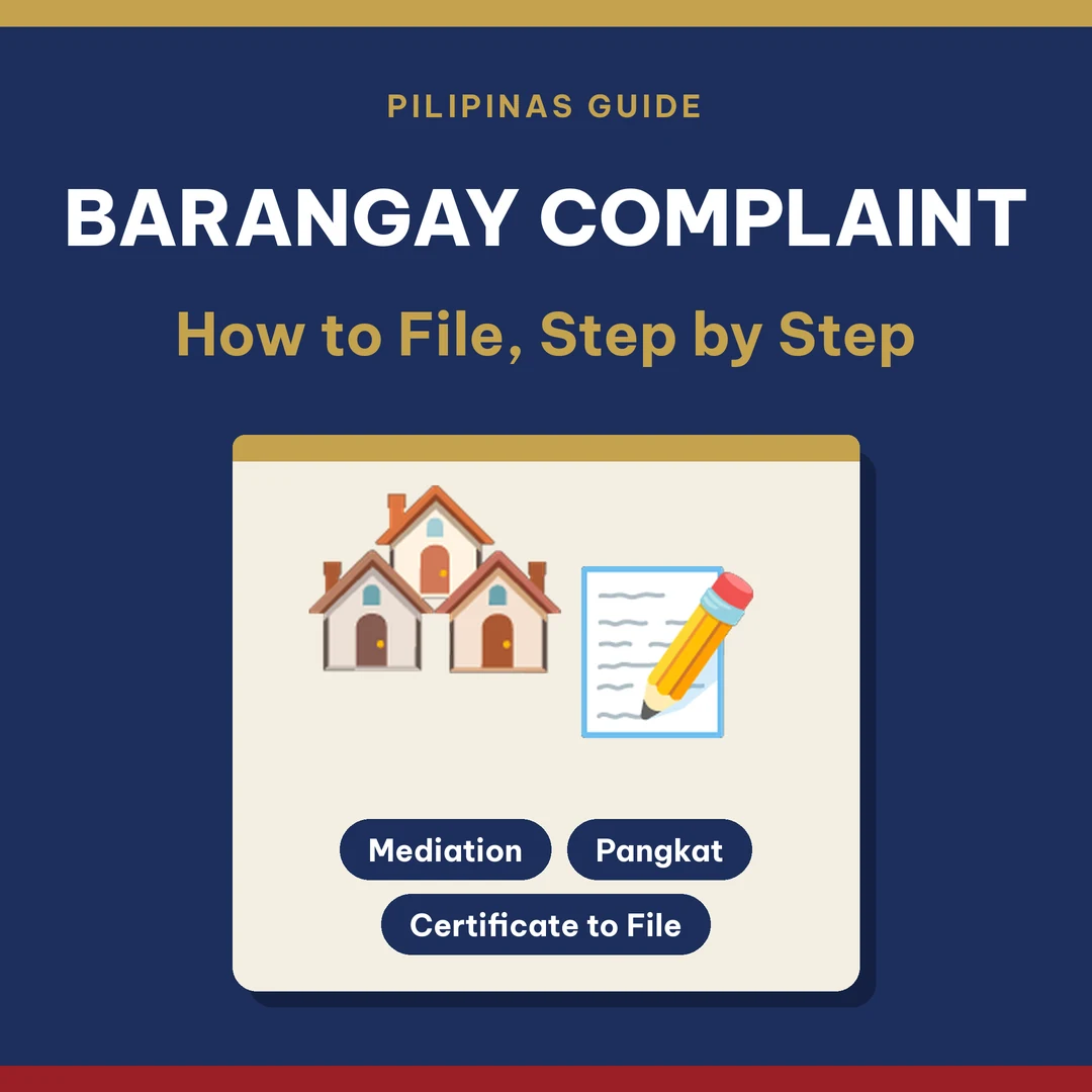 How to file a complaint at the barangay: Katarungang Pambarangay steps (Pilipinas Guide)