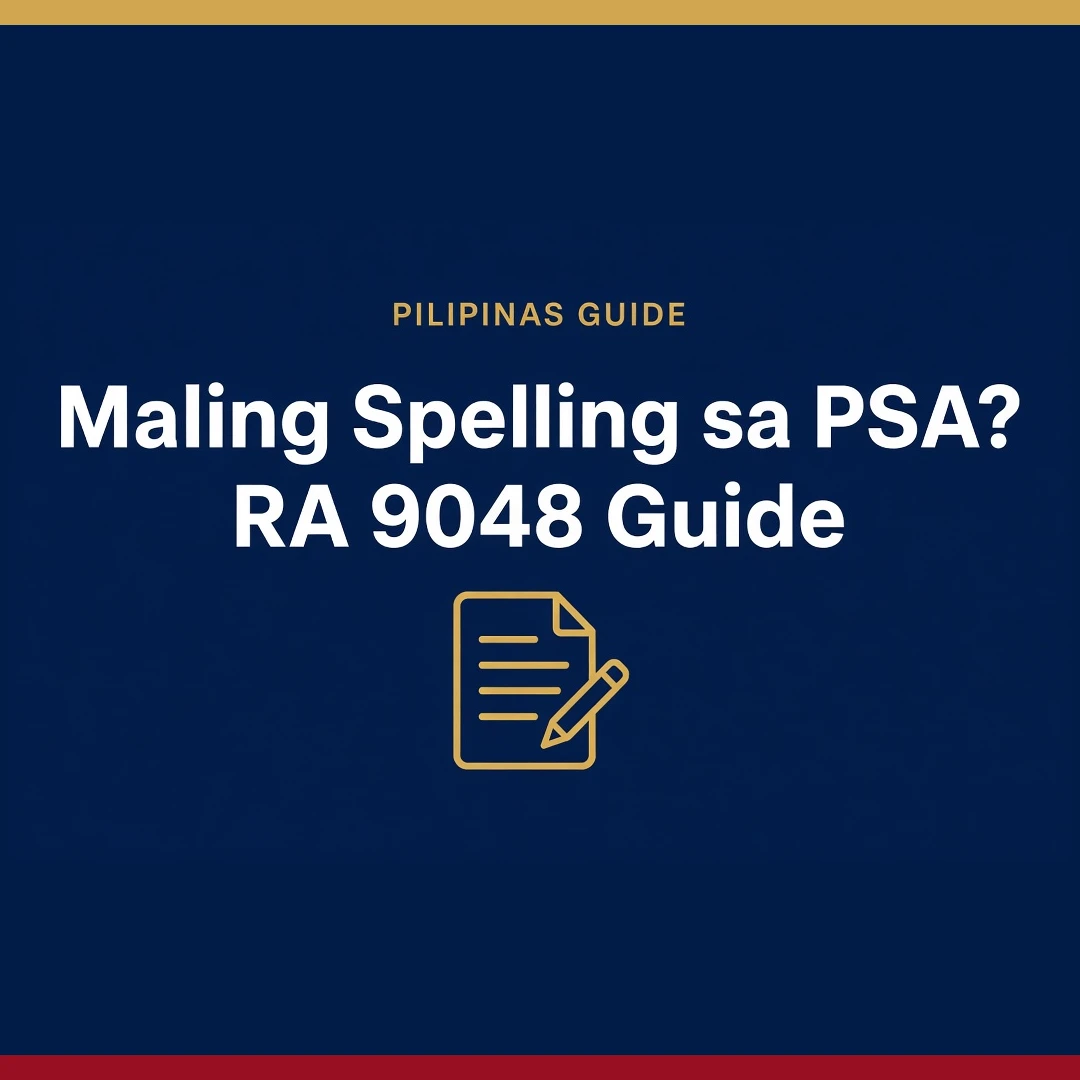 Paano ayusin ang maling spelling ng pangalan sa birth certificate 2026 (RA 9048 at RA 10172)