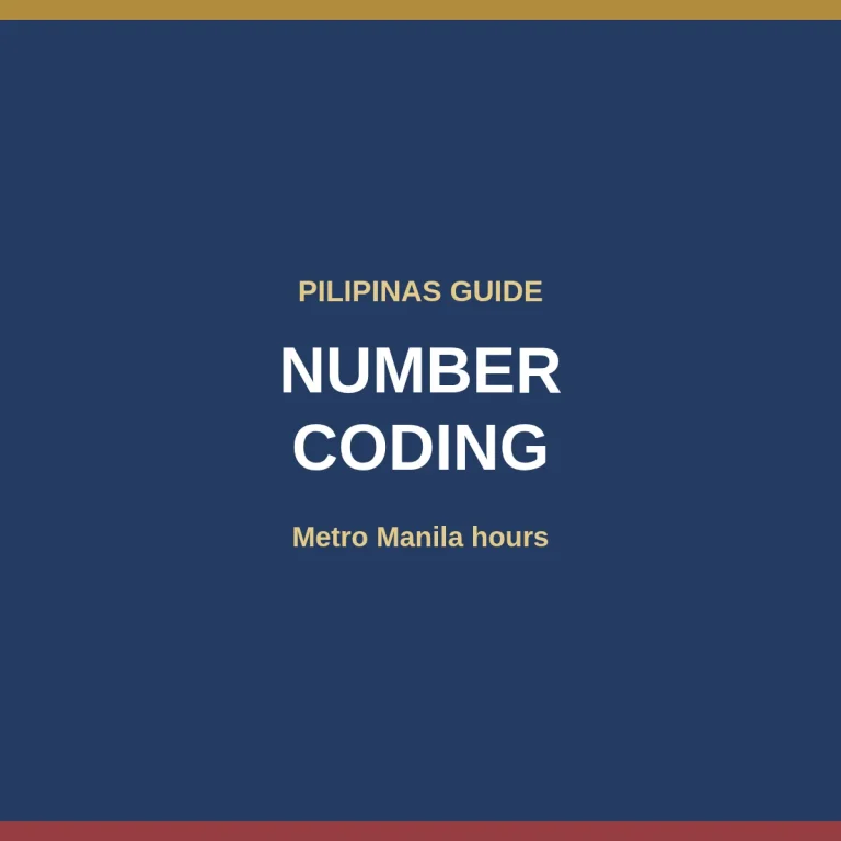 Metro Manila number coding hours and window hours