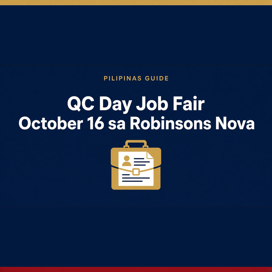 Quezon City Day Job Fair 2026: October 16 sa Robinsons Novaliches, paano mag-register