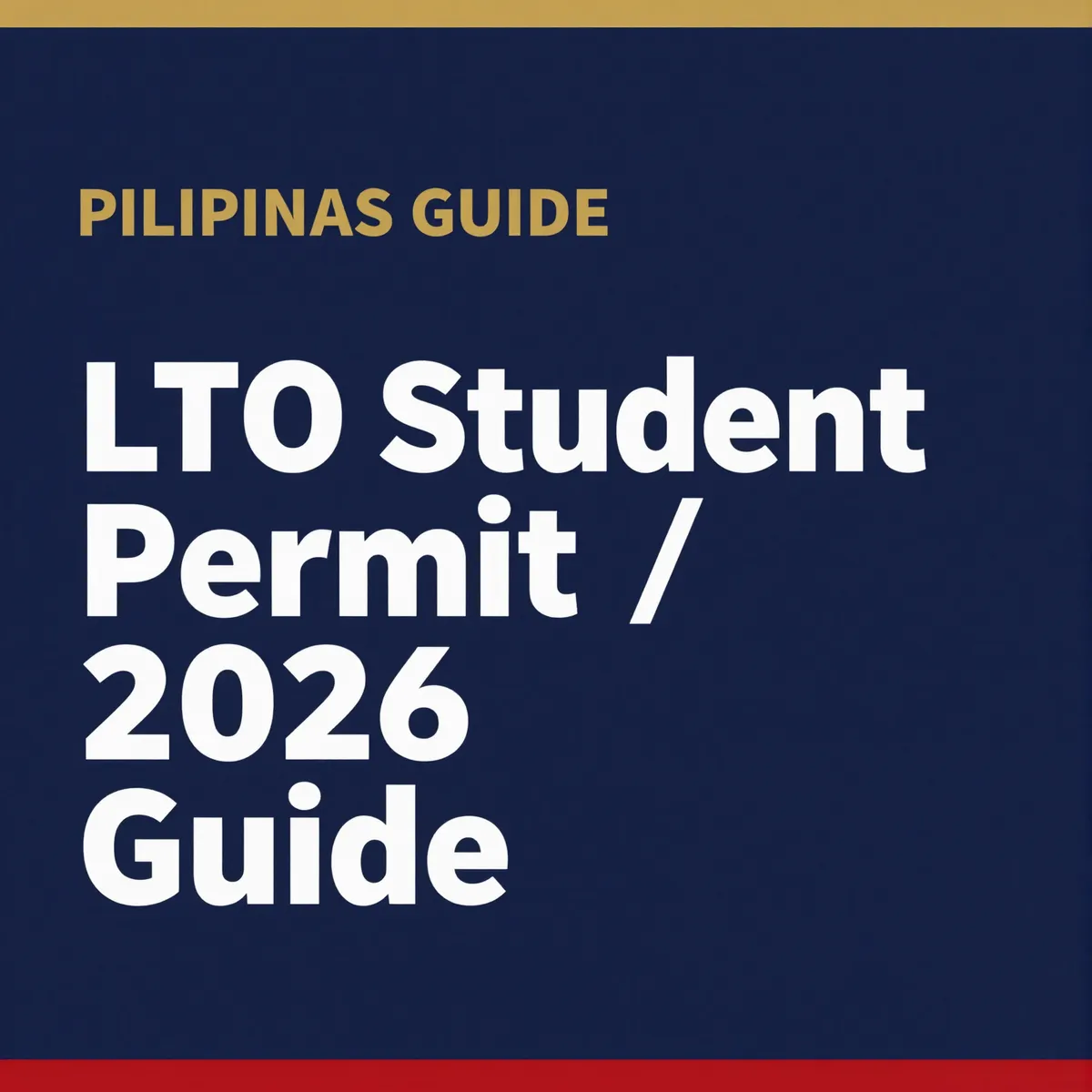 LTO student permit requirements, fees and step-by-step guide