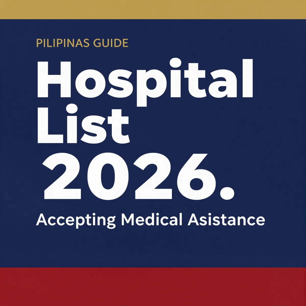 Hospitals that accept medical assistance in the Philippines